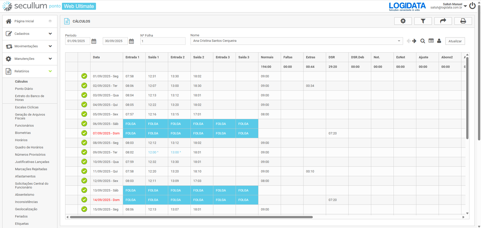 Relógio de Ponto Online